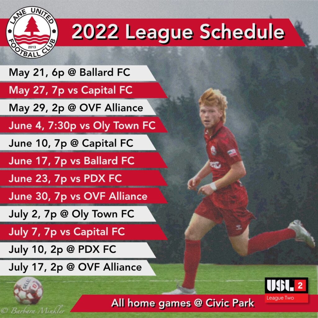 Schedule Lane United FC